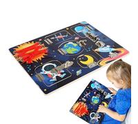 Generisch Jouet sensoriel Board | Enfilez et déverrouillez | Jouet de Voyage pour avec activités de Voyage pour développer la motricité Fine et Les Jeunes