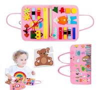 Generisch Jouet sensoriel - Feutre moyen | Planche sensorielle avec livre doux et travailleur, accessoires pour motricité fine, jouets éducatifs pour bébés | Matériel préscolaire pour