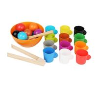 Generisch Jouet sensoriel - Jeu de correspondance de reconnaissance des couleurs - Jouet de tri de perles - Perles d'apprentissage - Activité pour développer la motricité fine - Jeu éducatif innovant