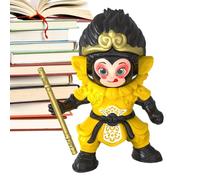 Generisch Jouet singe, jouet de de singe, modèle de collection de changement de visage | Ornement de modèle de singe amusant réaliste pour la décoration de bureau et d'étagères, cadeau étonnant