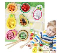 Generisch Jouets d'attribution de couleurs | Jouets interactifs de compétences motrices en bois avec cartographie des couleurs, jeu d'empilage | Pour d'âge préscolaire