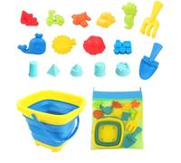 Generisch Jouets de sable pour enfants - Ensemble de jouets avec seau à sable et outils - Outils de broyage et moules à sable - Pour enfants en été en voyage, vacances, jardin, cour, parc