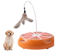 Generisch Jouets électroniques pour chat, plateau tournant rechargeable, avec canne à pêche, jouet pour stimulation, pour l'intérieur, exercice, divertissement, activité d'ennui, entraînement et