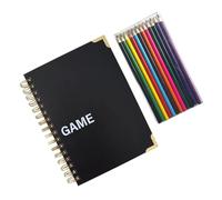 Generisch Journal Game Livre | Classeur de journal intime | Impression claire | Planificateur de défi pour les vacances, la maison, le travail, les amis, les voyages d'affaires