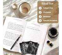 Generisch Journal pour homme - Planificateur de scrapbooking en papier pour écrire - Histoires de photos de voyage - Pour papas et grands-pères - Anniversaire, Noël, vacances