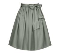 Generisch Jupe enveloppante pour femme pour les fêtes de la bière au quotidien. Tenue décontractée polyvalente avec bande de taille. Elle est à pois, Vert armée., S