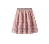 Generisch Jupe midi multicouche avec taille haute, design élégant à volants, coupe moulante, pièce de mode polyvalente, matière extensible confortable - parfaite pour les occasions festives. Costume