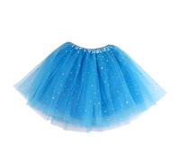 Generisch Jupe tendance pour femme dans des couleurs bonbon avec un design de jupon bouffant pour une coupe semi-près du corps - Jupe courte ludique, bleu ciel, taille unique