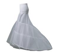 Generisch Jupon crinoline pour femme - Jupon de mariée - Tutu - Jupe en tulle - Style années 50 - Robe de mariée blanche décontractée - Robe de mariée pour adulte - Coupe ajustée - Longue ligne A -