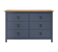 Generisch Kangmusi 288985 Buffet Hill Gris 125 x 40 x 80 cm Bois de pin massif Gris