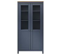 Generisch Kangmusi Hill 289013 Buffet haut en pin massif Gris 85 x 37 x 170,5 cm