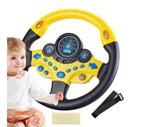 Generisch Kids - Contrôleur rotatif simulé avec musique, lumière et bruit de corne | Siège auto pour bébé, jeu éducatif amusant - Tableau de bord pour véhicule pour tout-petit