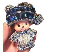 Generisch Kiki Monchichi Porte-clés, bleu, Wie dargestellt