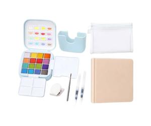 Generisch Kit aquarelle de 16 couleurs et outils de dessin avec un