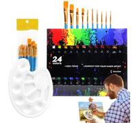 Generisch Kit aquarelle vibrant, peintures de voyage d'artiste, couleurs d'eau avec une caractéristique riche en pigments, kit de fournitures de peinture avec étui de transport facile, style de