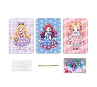 Generisch Kit d'activités interactif pour habiller des princesses, B | Rêve d'enfance, livre d'habillage de princesses peint à la main, inspirez l'imagination avec un tissu coloré