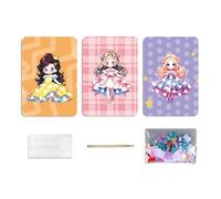 Generisch Kit d'activités interactif pour habiller des princesses, E | Rêve d'enfance, livre d'habillage de princesses peint à la main, inspirez l'imagination avec un tissu coloré