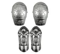 Generisch Kit d'armure de chevalier - PP | Ensemble d'armure médiévale légère | Tenue de chevalier historique, plastron, accessoire de bras d'épaule, costume de cosplay, vêtements pour fête, scène