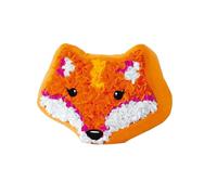 Generisch Kit de bricolage numérique d'animaux pour enfants - Art créatif en tissu sans couture - Jeu éducatif pour favoriser la motricité fine (orange, 10 cm)