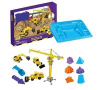 Generisch Kit de Construction de Sable sensoriel - & Jouet de Plage - Véhicule de Construction - Jouet pour d'âge préscolaire - Cadeau d'anniversaire intérieur et extérieur - Jardin