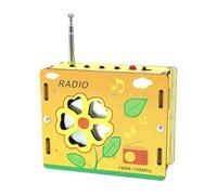 Generisch Kit de construction électronique - Kit de construction radio FM 3,54 | Jouet éducatif interactif en bois - Kit de bricolage de 100 g pour à partir de 6 ans, idéal pour les projets
