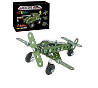 Generisch Kit de construction en métal, puzzle de montage, jouet de construction STEM, pour la maison, les fêtes, les filles, les cours préscolaires, les soirées familiales, les camps d'été, les