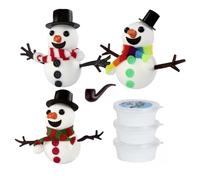 Generisch Kit de Construction pour Construire Un - Argile à Modeler à séchage à l'air pour - pour Les Vacances - Activités d'hiver en Classe - Enseignement - Jeu d'école - Décoration Festive