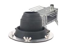 Generisch Kit de cric pour cuisinière, manchon de tuyau en silicone | Clignotant - Ventilation de cheminée pour poêle à bois de chauffage, manchon flexible de tuyau de levage de toit