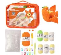 Generisch Kit de crochet - Accessoires de crochet amusants faits à la main - Fil à fruits pour débutants - Parfait pour les, les femmes, les filles, les mères, les amateurs de bricolage, les