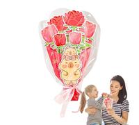 Generisch Kit de Fabrication de Cartes de Fleurs pour la fête des mères, kit de Fabrication de Cartes Florales, activité de Liaison Interactive Parent-Enfant pour Les en Classe à Domicile