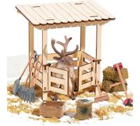 Generisch Kit de jeu de ferme - Outils de jeu de rôle en bois sûr - Pour , familles, , adultes, maison, intérieur
