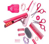 Generisch Kit de jeu de salon de beauté 36 pièces pour filles, 2, A | Ensemble de jouets de coiffure avec tabliers, pince à cheveux, favorise la créativité et la motricité fine