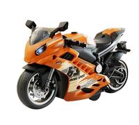 Generisch Kit de modélisation de moto, jouet électrique, figurine de moto, amical, avec moteur à rétraction pour filles, enfants et adultes, avec des détails de simulation complexes et une longue