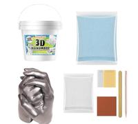 Generisch Kit de moulage à la main pour la famille - Kit de souvenir 3D pour couples - 20 cm - Pour familles, enfants, Saint-Valentin, fête des mères, mariage, anniversaire, cadeau, souvenir