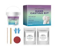 Generisch Kit de moulage à la main pour plâtre - Mélange de statues DIY - Poudre d'alginate - Pierre de finition - Gadget de loisirs créatifs - Outil de connexion créatif pour la fête des mères, un