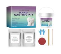 Generisch Kit de moulage à main pour couples - Kit de modelage à la main en plâtre - Kit de moulage d'empreintes de main pour adultes, , ami, petite amie, Saint-Valentin, fête des mères, Noël