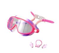 Generisch Kit de natation professionnel 3 pièces pour enfants avec grandes lunettes étanches - buée pour une vision claire pendant l'entraînement (camouflage, taille unique)