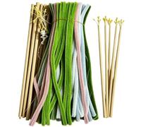 Generisch Kit de nettoyage de pipes à fleurs - Développe la créativité - Jouet à main - Accessoires de bricolage - Pour fête, anniversaire, salle de dolescents, étudiants, couples