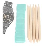 Generisch Kit de nettoyage professionnel pour montre - 6 pièces de mastic d'argile, dégraissant, outils de réparation d'horloger | Nettoyage non abrasif pour pièces de mouvement de bracelet de montre