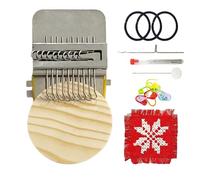 Generisch Kit de patchs en tricot - Pour reboucher et réparer - Avec un cadre à tricoter pour vêtements, chaussettes, jeans, fils, projets de bricolage et broderie