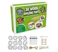 Generisch Kit de peinture d'art - Toile vierge texturée en mousse pour , surfaces tactiles 3D interactives avec technologie de fibre haute absorption et développement de moteur fin éducatif