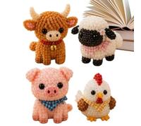 Generisch Kit de perles d'animaux 3D DIY décoration | Perles avec instructions (français non garanti) pour les amateurs, les débutants, les filles, les enfants, les adultes