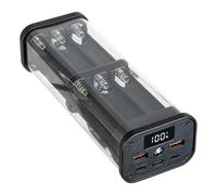 Generisch Kit de piles facile à utiliser, sans soudure, pas de soudure nécessaire pour 12 x 18650, installation facile, boîtier en plastique, sécurité incluse, protection contre les surcharges