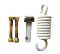 Generisch Kit de ressorts de hamac - En acier inoxydable - Grande capacité de charge - Résistant à la rouille - Pièces de rechange pour terrasse, balcon, garage, intérieur, montage au plafond, sac de
