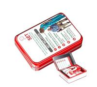 Generisch Kit de survie compact, kit de blague humoristique, boîte de 15,2 cm avec accessoires amusants, mallette portable avec fonction de transport facile, accessoires de fête avec essentiels