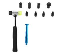 Generisch Kit de tire-bosse, avec poignée antidérapante, portable, outil de réparation de voiture, marteau de lissage, pour véhicules, SUV, moto, extérieur, réfrigérateur, surfaces métalliques, portes