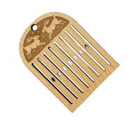 Generisch Kit de tissage de ruban dorsal - Petits outils multi-artisanat en bois - Kit complet de métier à tisser - Pour bracelets, colliers, bracelets de cheville, porte-clés, anniversaire, Halloween