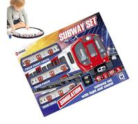 Generisch - Kit de train - Jouet moteur classique, Light Up Track | Sound Motion Subway Style Playset pour chambre de fille à utiliser avec les activités des garçons - Configuration, zone de jeu