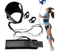 Generisch Kit d'entraînement Solo de Volley-Ball - 20 x 15 x 4 cm - en Nylon - avec Bande élastique - Aide à l'exercice de Volley-Ball pour extérieur, arrière-Cour, Place, Parc, Jeunes
