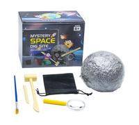 Generisch Kit d'exploration planétaire pour enfants avec aventures de fouilles en pierres précieuses (gris, 11 x 11 cm)